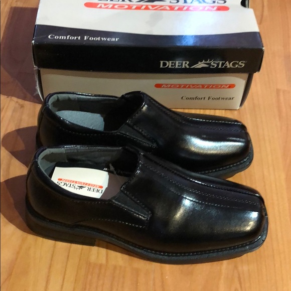 New deer and stags kid black formal dress shoes - Picture 4 of 4